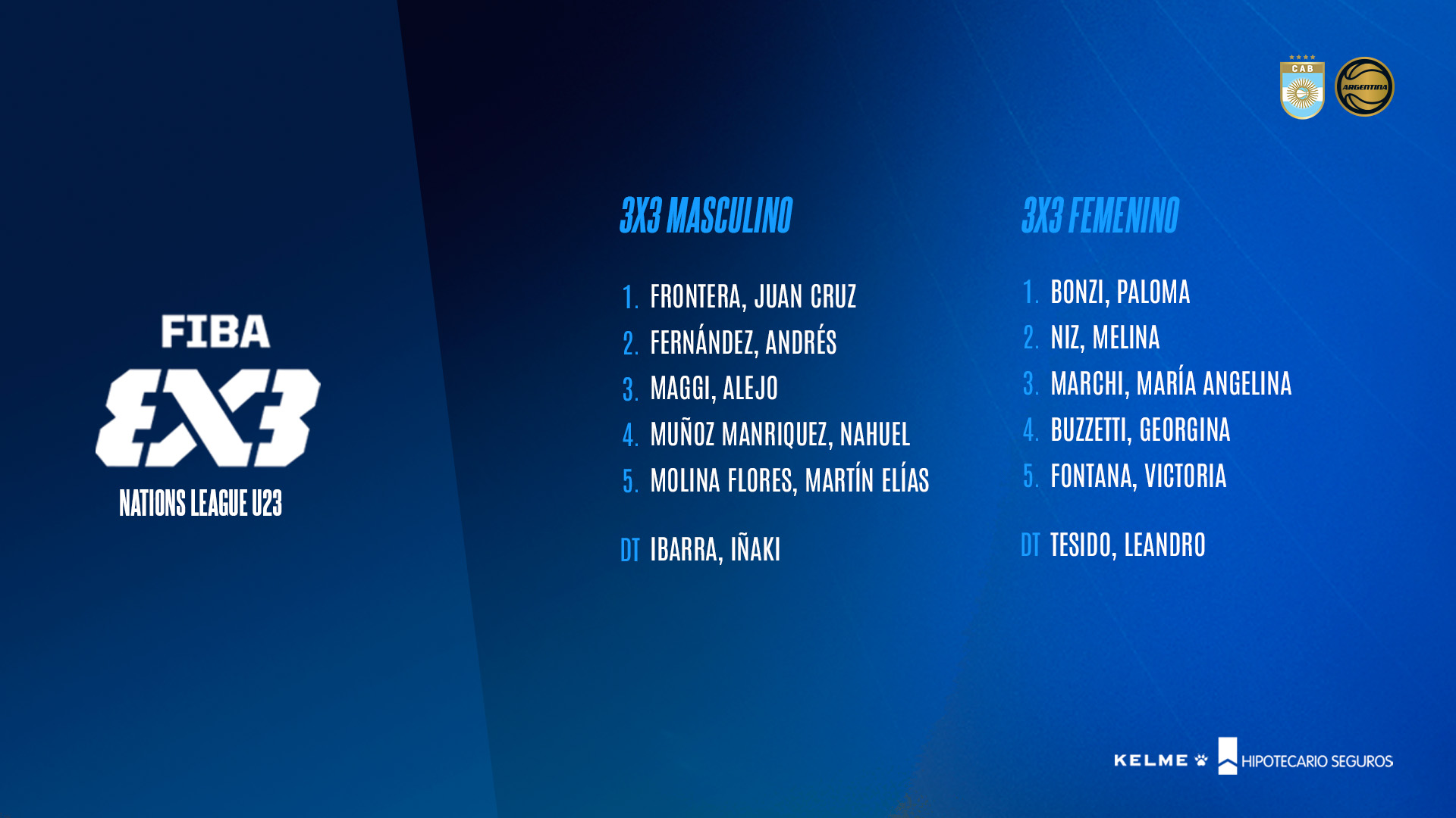 Argentina se prepara para la FIBA 3x3 Nations League en Chile
