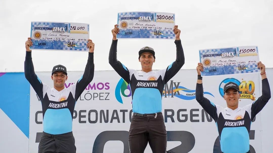 BMX: El "Chalo" Molina se quedó con la primera fecha del Argentino