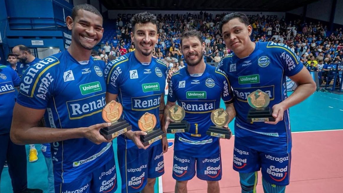 ¡Rey de Sudamérica! Bruno Lima gritó campeón con Volei Renata tras una final épica